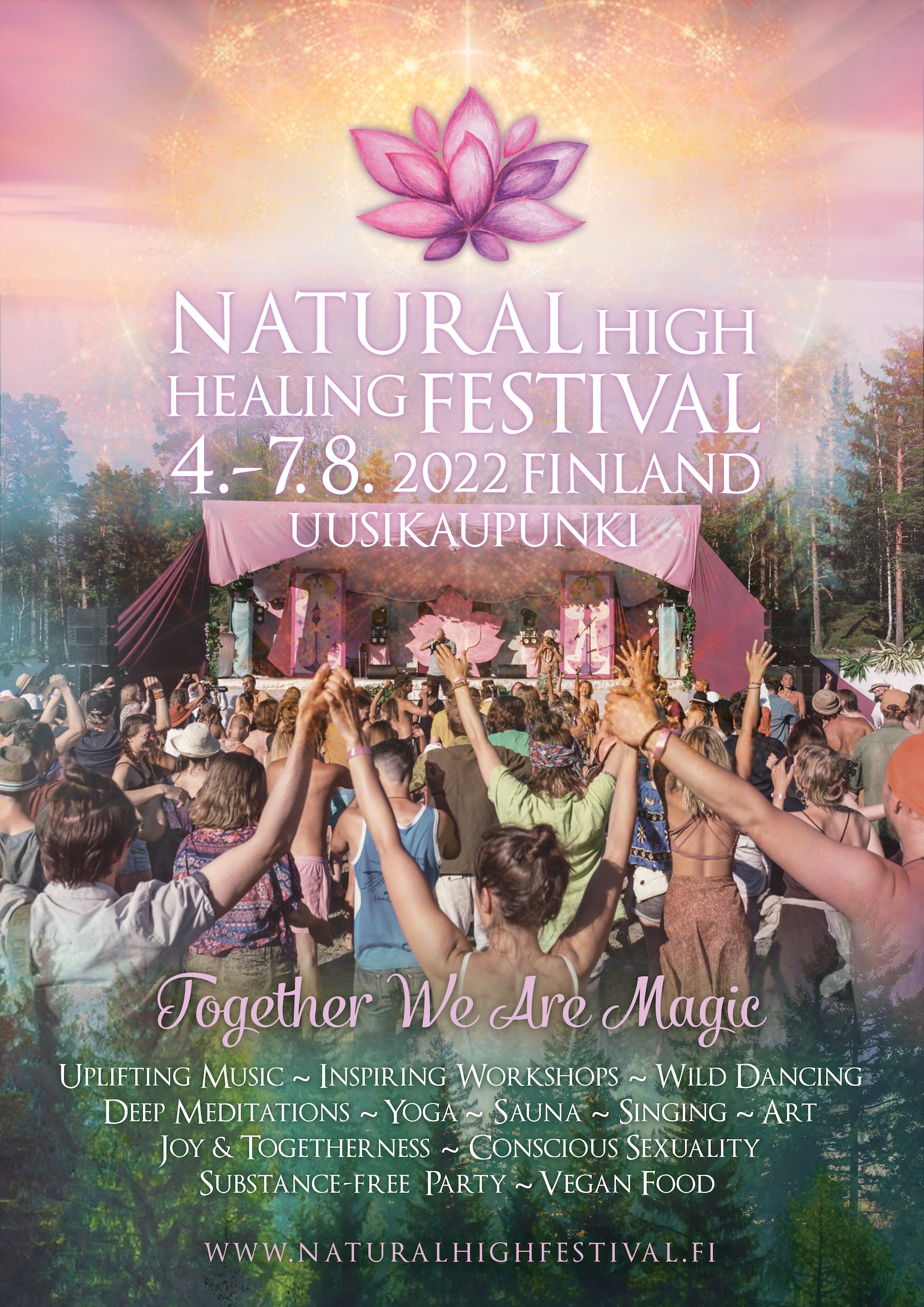Natural High Healing Festival 2022 poster